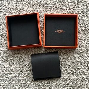 Hermes Bangle/Jewelry hard case box + pouch
